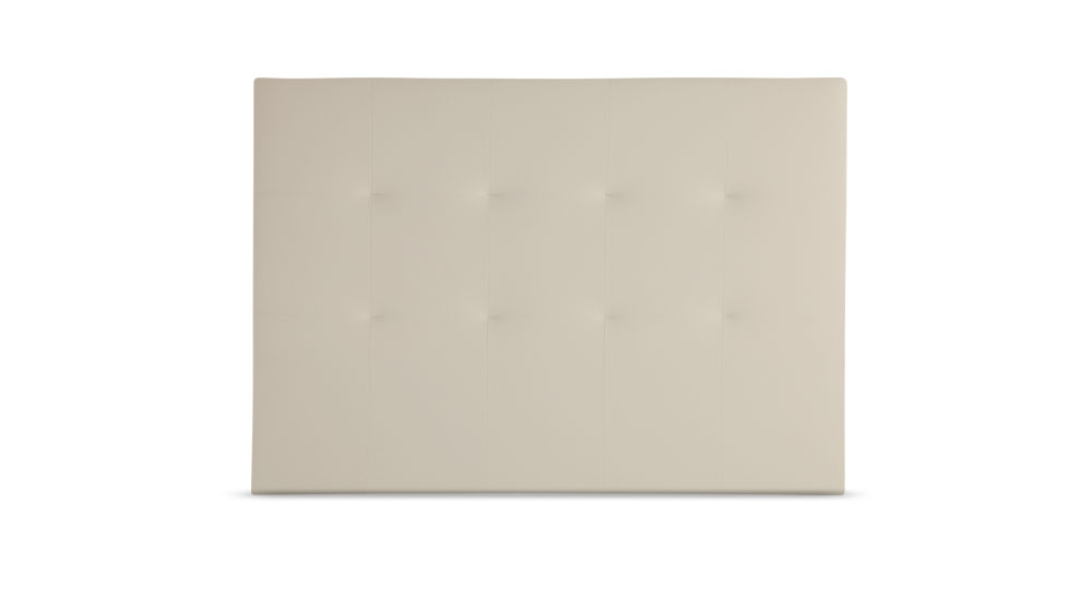 Cabecero Tapizado BLUME para Cama 150 Polipiel Blanco ( 160 x 50 x 7 cm)